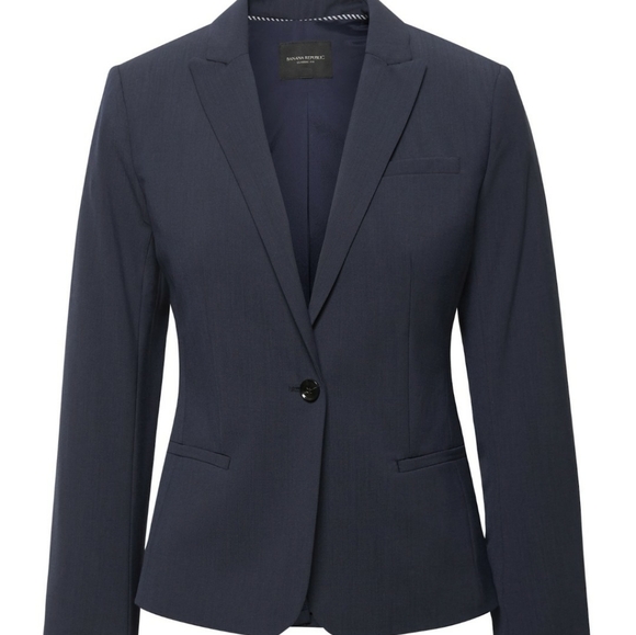 Petite Classic-Fit Washable Italian Wool-Blend Bla - Picture 5 of 15